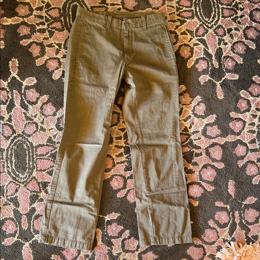 Kids Casual Olive Green Pants